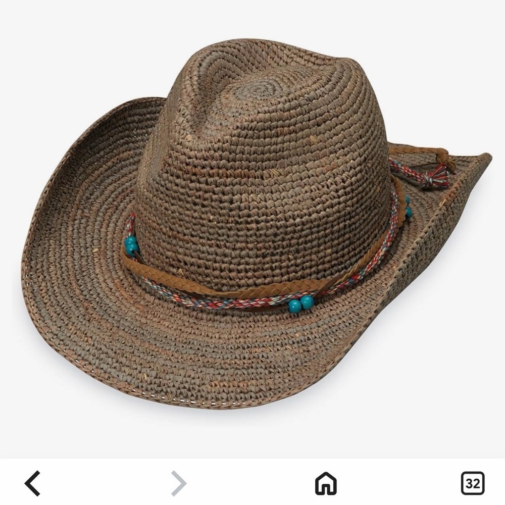 Wallaroo Hat Company- Catalina Cowboy- mushroom nwot